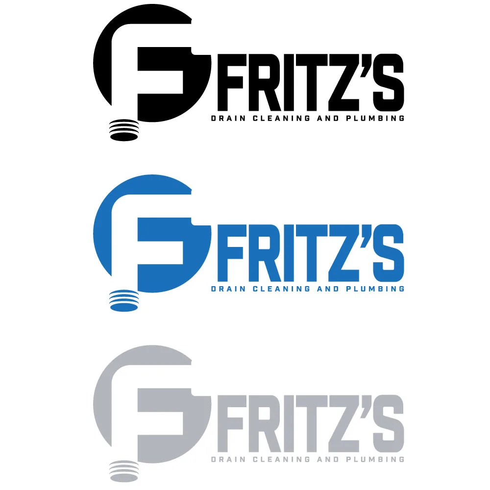 Fritz's Drain Cleaning and Plumbing logo variations